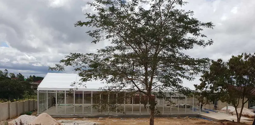 赞比亚的婚礼帐篷